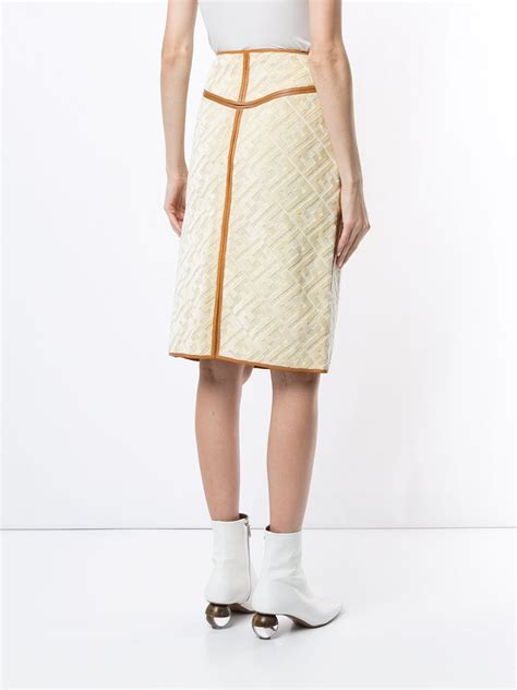 fendi zucca print skirt|fendi skirts for women.